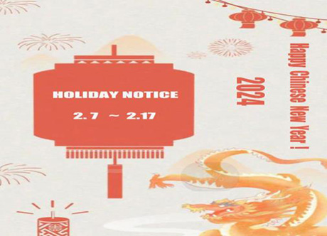 Aviso de vacaciones en CNY